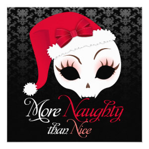 "More Naughty Than Nice" Holiday Event Invitations