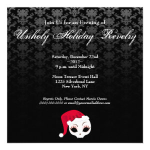 "More Naughty Than Nice" Holiday Event Invitations