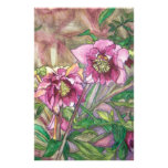 More pink hellebores stationery