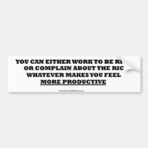 More Productive- Bumper Sticker