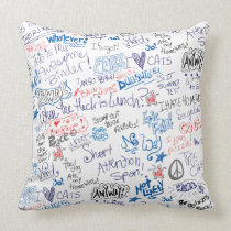 More School Doodles pillows