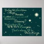 (More Stars)That's Where I'll Be Waiting Poster