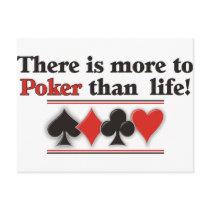 More to Poker postcards