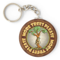 More Trees Please Key Chain