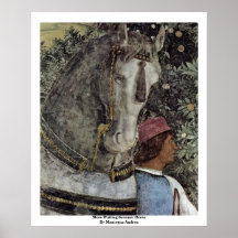 More Waiting Grooms: Horse By Mantegna Andrea Poster