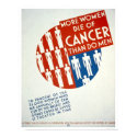 More Women Die Of Cancer 1936 WPA posters by lc_wpa More Women Die Of Cancer 1936 WPA posters