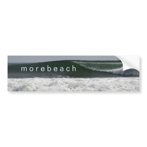 MoreBeach bumper sticker