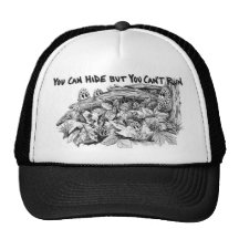 Morel Mushrooms B&W Trucker Hat