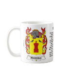 Moreno Family Crest on a mug