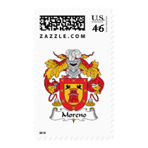 Moreno Family Crest postage by coatsofarms Moreno Family Crest postage