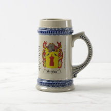 Moreno Family Crest Stein Coffee Mugs