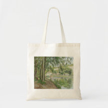Moret canal du Loing 1902 by Camille Pissarro Tote Bags
