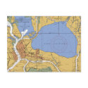 Morgan City, Louisiana Nautical Chart Postcard by sailorpatp Morgan City, Louisiana Nautical Chart Postcard