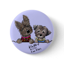 Morgan & Emily Portrait Pinback Button
