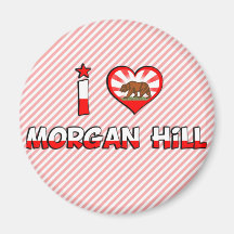 Morgan Hill, CA Refrigerator Magnet
