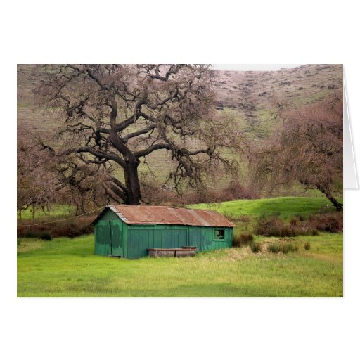 Morgan Hill green barn Cards