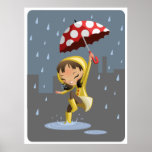 Morgan in the Rain Poster