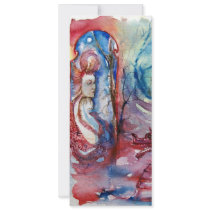 MORGANA , pink blue invitations by AiLartworks MORGANA , pink blue invitations