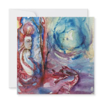 MORGANA , pink blue Invitation