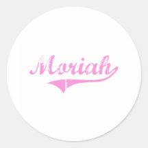 Moriah Classic Style Name Sticker