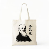 Morihei Ueshiba Tote Bags