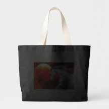 MORISCO IN FIERY SPACE TOTE BAGS