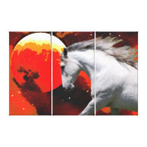 MORISCO IN FIERY SPACE Wrapped Canvas Print