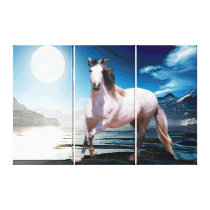 MORISCO IN MOONLIGHT Wrapped Canvas Print