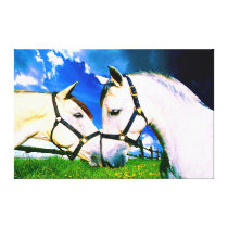 MORISCO & OSADA KISS Wrapped Canvas Print
