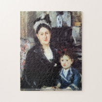 Morisot - Portrait of Mme Boursier and Daughter Puzzle