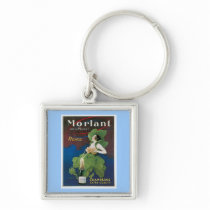Morlant Champagne Vintage Drink Ad Art Keychain