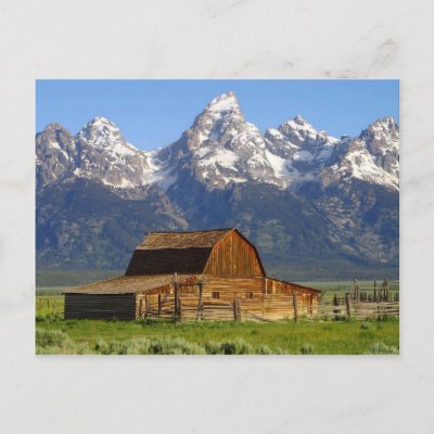 Willoughby Design Barn. Mormon Barn Postcard by