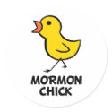 Mormon Chick Sticker by chicktshirts8 Mormon Chick Sticker