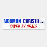 Mormon Christian - Saved by Grace Bumper Sticker