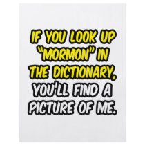 Mormon In Dictionary...My Picture Full Color Flyer
