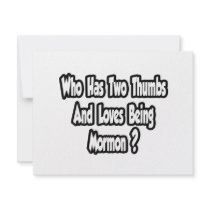 Mormon Pride Joke...Two Thumbs Invite