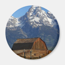 Mormon Row Barn Grand Teton National Park Refrigerator Magnet