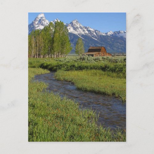 Mormon Row Barn Post Card postcard