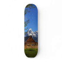 Mormon Row Barns In Grand Teton Park skateboards