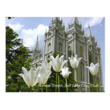 Mormon Temple, Salt Lake City, Utah Post Cards