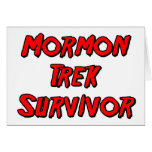 Mormon Trek Survivor Greeting Card