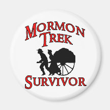 mormon trek survivor fridge magnets