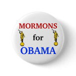 Mormons for Obama 2012 button