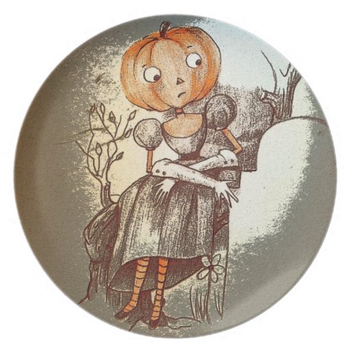 Mornful Clara Halloween Plate