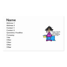 Morning Before Coffee Humor Business Card Templates