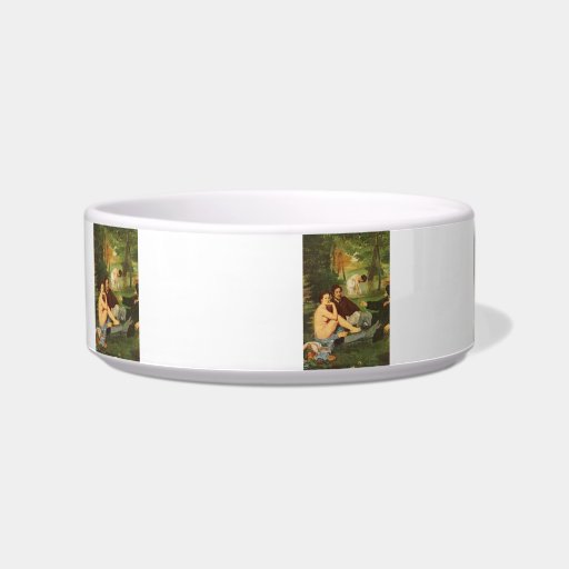 Morning Break by Edouard Manet Cat Food Bowls