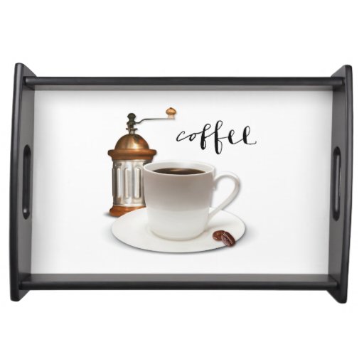 Morning Coffee Serving Tray Zazzle