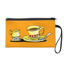 morning coffee wristlet