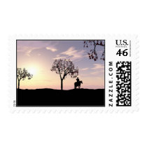 Morning Departure postage by Nightscape_Creations Morning Departure postage