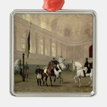 Morning Exercise in the Hofreitschule Christmas Ornament